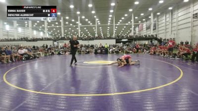 115 lbs Emma Baker, Michigan Blue vs Devlynn Albrecht, Wisconsin