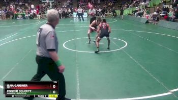 113 lbs Champ. Round 1 - Isaia Gardner, Tri vs Cooper Doucett, Hamilton Heights H.S.