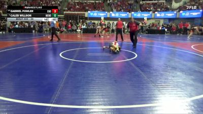 58 lbs Quarterfinal - Gabriel Fowler, Cody Wrestling Club vs Caleb Willson, Miles City Wrestling Club