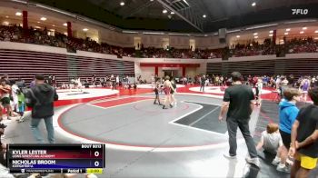 132 lbs Champ. Round 1 - Kyler Lester, Lions Wrestling Academy vs Nicholas Broom, IceFighter U.