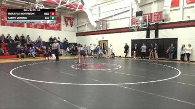 JV-18 lbs Round 1 - Makayla Morrison, WACO vs Avery Lennox, Marion