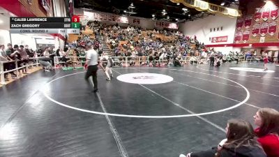 120 lbs Cons. Round 4 - Caleb Lawrence, Star Valley vs Zach Gregory, South