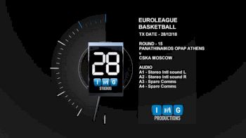 PAO vs CSK | 2018-19 EuroLeague