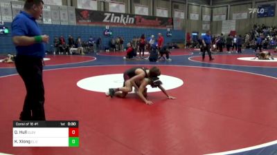 106 lbs Consi Of 16 #1 - Quinton Hull, Clovis West vs Kenneth Xiong, El Capitan (Merced)