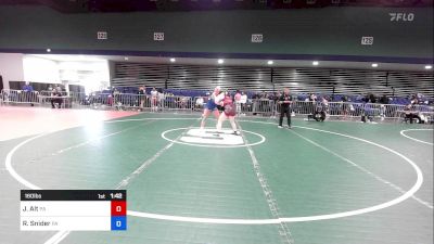 160 lbs Consolation - Juliet Alt, PA vs Raegan Snider, PA