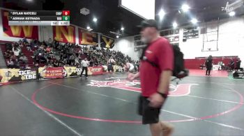 190 lbs Semifinal - Dylan Natceli, Chaparral vs Adrian Estrada, Warren