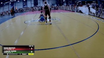 92 lbs Rd# 8- 12:30pm Saturday Final Pool - Evan Restivo, Mat Assassins vs Carson Raper, Minion Black