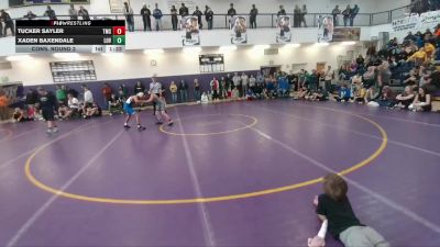 91 lbs Cons. Round 3 - Xaden Baxendale, Lovell Middle School vs Tucker Sayler, Thermopolis