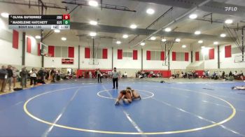 130 lbs Quarterfinal - Olivia Gutierrez, Jerome vs Madeleine Hatchett, Glenns Ferry