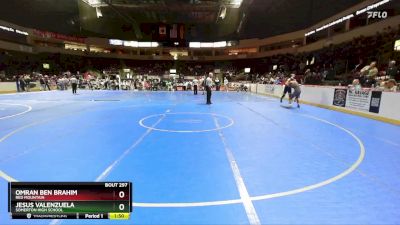 157 lbs Champ. Round 2 - Jesus Valenzuela, Somerton High School vs Omran Ben Brahim, Red Mountain