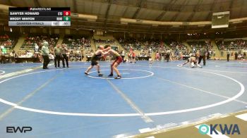 120 lbs Quarterfinal - Sawyer Howard, Cleveland Takedown vs Brody Minton, Runestone
