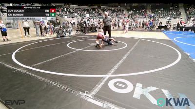 49 lbs Consi Of 16 #2 - Coy Collett, Eufaula Ironheads Wrestling Club vs Kai Burson, Victory Youth Wrestling