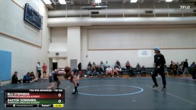 116-126 lbs Round 1 - Easton Sorensen, Sanderson Wrestling Academy vs Blu Stephens, Sanderson Wrestling Academy