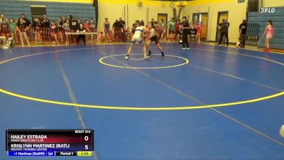 93 lbs Round 1 - Hailey Estrada, Maize Wrestling Club vs Krislynn Martinez (Ratliff), Wichita Training Center