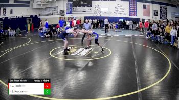 160 lbs 3rd Place Match - Chas Rush, Avella Area Hs vs Evan Krause, Moshannon Valley Hs