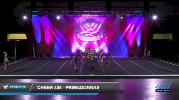 Cheer 404 - PrimaDONNAS [2022 L2 Youth - D2 Day 2] 2022 The American Coastal Kenner Nationals DI/DII