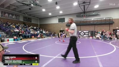 90 lbs Round 3 (6 Team) - Cord Smith, Herders vs Tristan Galovich, Thermopolis Middle School