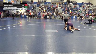 136 lbs Consy 6 - Saphia Davis, Plum vs Josephine Dollman, Norwin