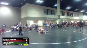 106 lbs Round 4 (6 Team) - Lucas Oldenkamp, Iowa Gold vs Samuel Aponte, Raw (Raleigh)