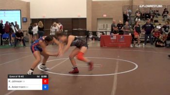 55 kg Consi Of 16 #2 - Kearanie Johnson, Team Oklahoma vs Aleija Ackermann, Team Nevada