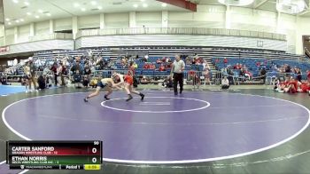 90 lbs Round 4 (6 Team) - Carter Sanford, Dragon Wrestling Club vs Ethan Norris, Delta Wrestling Club Inc.