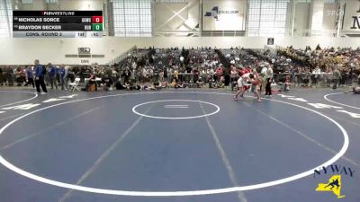 108 lbs Cons. Round 3 - Nicholas Sorce, Glen Grapplers Wrestling Club vs Braydon Becker, Club Not Listed