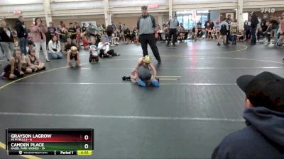 58 lbs Round 3 (6 Team) - Grayson Lagrow, MI Pitbulls vs Camden Place, Hazel Park Vikings