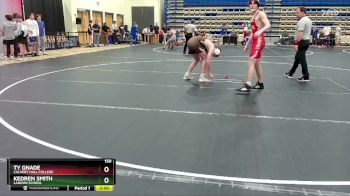 150 lbs Quarterfinal - Kedren Smith, Landon School vs Ty Gnade, Calvert Hall College