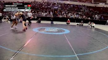 Girls 185 lbs 1st Place Match - Briyah Shipley, West Mesa vs Harper Mcclain, Aztec