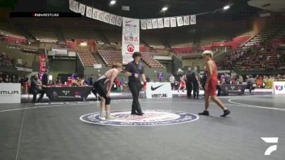 Champ. Round 1 - Juan Gallardo, Wasco Wrestling Club vs Joshua Soroka, NorCal Gold Rush Wrestling Academy