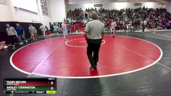 157 lbs Quarterfinal - Wesley Coddington, Vista Ridge vs Tagen Becher, Greeley West