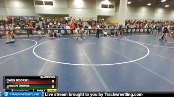132 lbs Quarterfinal - Landon Thomas, MI vs Owen Segorski, MI