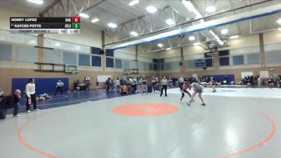 130lbs Champ. Round 3 - Kaycee Potts, Kelso (Girls) vs Honey Lopez, Davis (Girls)