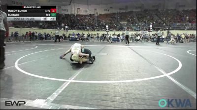 70 lbs Consi Of 8 #1 - Mason Londo, Keystone Kids Wrestling Club vs Eli Rabe, Piedmont