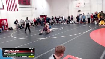 136 lbs Quarterfinal - Christian Eckert, Chesterton Wrestling Club vs Joshua Nuger, Carmel USA Wrestling