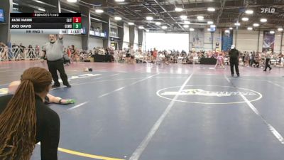 185 lbs Rr Rnd 1 - Jade Hahn, Elite NJ Black vs Joci Davis, Cheyenne Ladies Wrestling Club