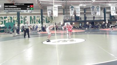 174 lbs Quarterfinal - Nathan Blanchette, Rutgers vs Colt Campbell, App State