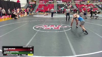 133 lbs Cons. Round 5 - Isaac Bourge, Quincy vs Aaron Ohnoutka, Iowa Western