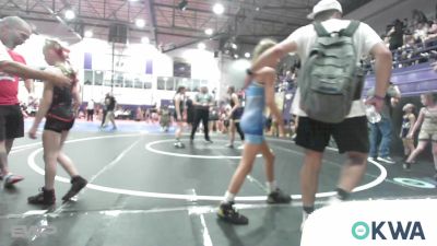 117 lbs Rr Rnd 2 - Robyn Wesley, Mannford Pirate Youth Wrestling vs Trinity Wright, IRONMEN Wrestling Club