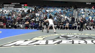 190 lbs Quarterfinal - Dominic Dotson, Poway vs Riley Johnson, Omaha Skutt Catholic