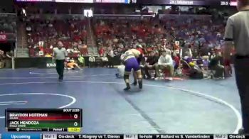 2A-195 lbs Cons. Round 2 - Jack Mendoza, Eagle Grove vs Braydon Hoffman, Solon