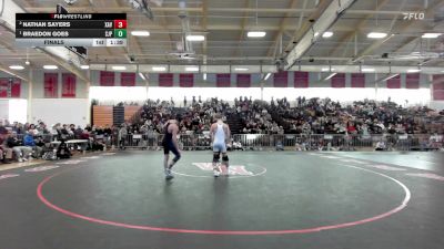 126 lbs Final - Nathan Sayers, Xaverian vs Braedon Goes, Saint John's Prep