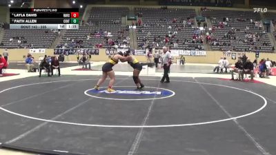 235 lbs Quarterfinal - Faith Allen, Central vs Layla Davis, Harrison County