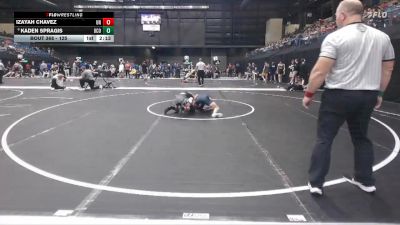 125 lbs Cons. Round 5 - Izayah Chavez, Unattached vs Kaden Spragis, Central Oklahoma