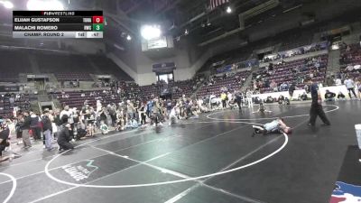 50.9-52.8 lbs Champ. Round 2 - Elijah Gustafson, Top Rank vs Malachi Romero, Ridge Wrestling Club