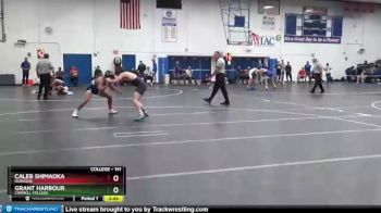 141 lbs Cons. Round 1 - Grant Harbour, Cornell College vs Caleb Shimaoka, Dubuque