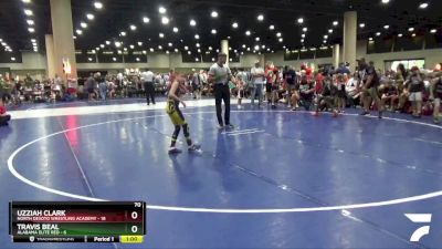 70 lbs Round 1 (8 Team) - Uzziah Clark, North Desoto Wrestling Academy vs Travis Beal, Alabama Elite Red