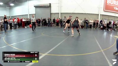 Round 1 - Atlee Kitts, Red Lion Wrestling Club vs Emma Ross, Franklin County Wrestling Club