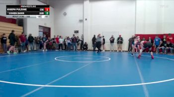 165 lbs Champ. Round 3 - Cohen Davis, Hamilton Southeastern vs Joseph Pulzone, Eagles Elite Wrestling Club
