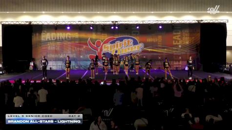 Brandon All-Stars - Lightning [2025 L5 Senior Coed Day 2] 2025 Spirit Cheer Dance Grand Nationals & Cheer Nationals